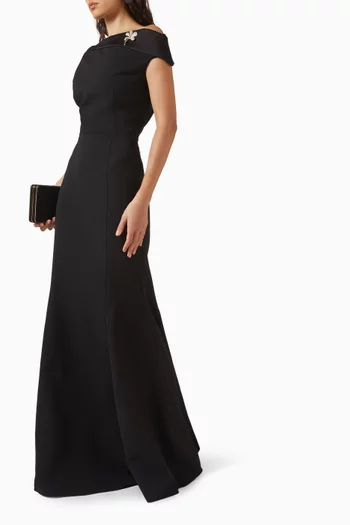 Off-shoulder Maxi Dress