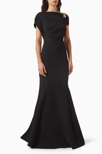 Off-shoulder Maxi Dress