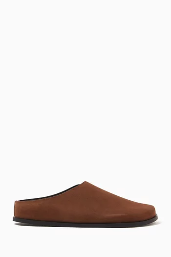 Lou Clog Slippers  in Suede
