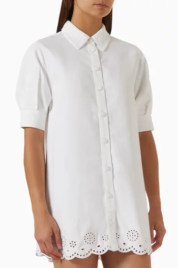 The Eyelet Play Mini Dress