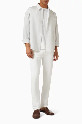 Striped Pyjama Shirt in Cotton