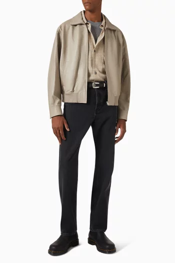 Plaid Shirt in Linen-blend