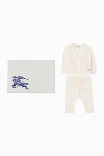 Cardigan & Pants Set in Cashmere