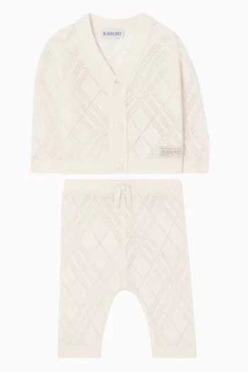 Cardigan & Pants Set in Cashmere
