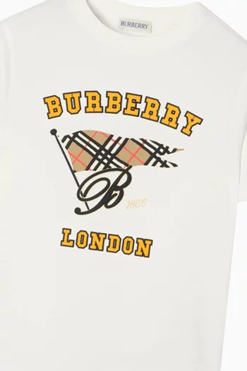 Flag Graphic T-shirt in Cotton