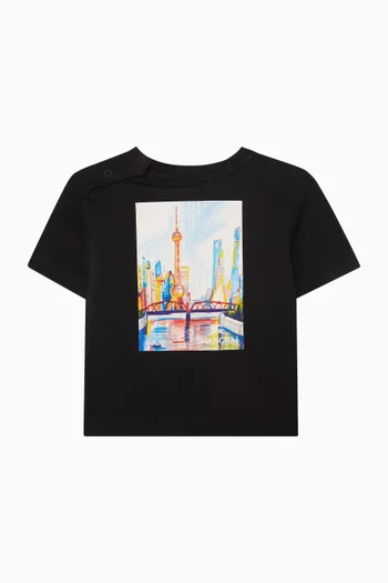 Shanghai Logo T-Shirt in Cotton