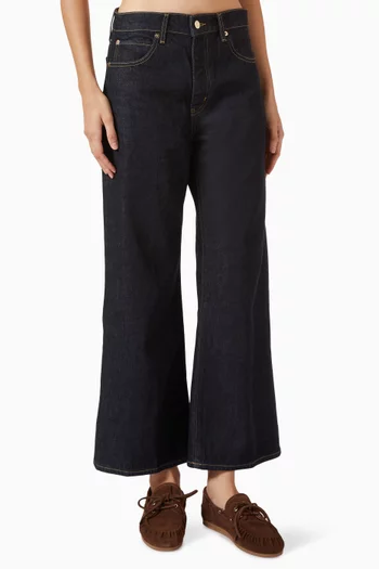 The Swing High-rise Flared Jeans in Denim