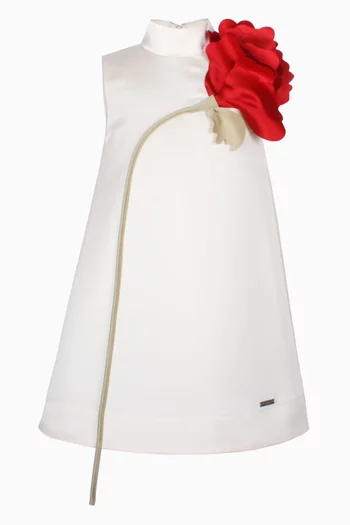 Kiss Me Over The Garden Dress in Satin