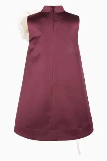 Kiss Me Over The Garden Dress in Satin