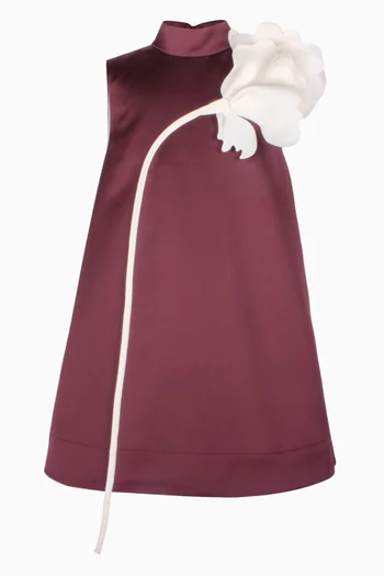 Kiss Me Over The Garden Dress in Satin