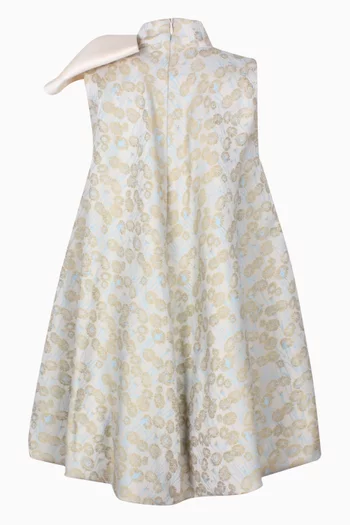 Floral-print Muffin Dress