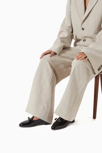 Mocastrass Flats in Patent Leather