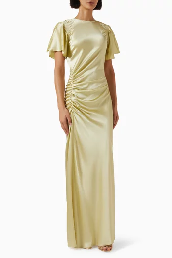 Huntleigh Maxi Dress in Silk-blend