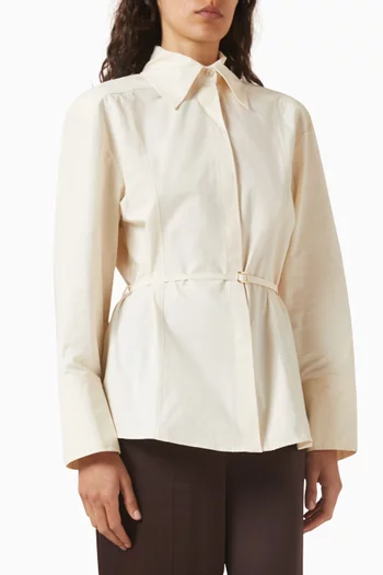 Belted Loose-fit Shirt