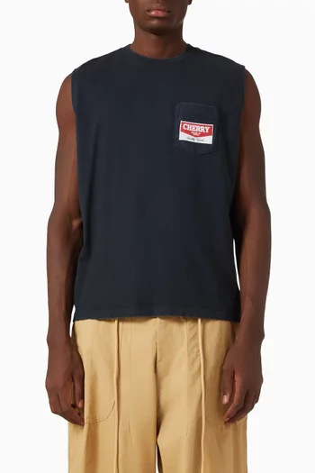 Chevron Logo Running Shirt in Cotton