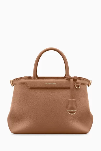 The Medium Palais Top Handle Bag in Leather