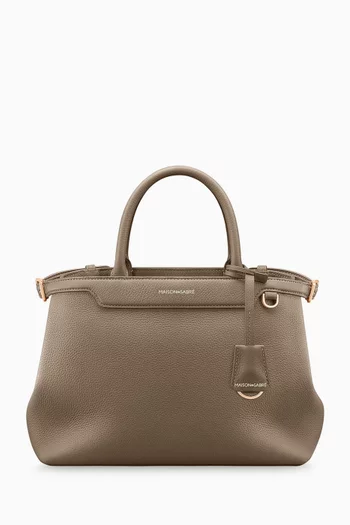 The Medium Palais Top Handle Bag in Leather