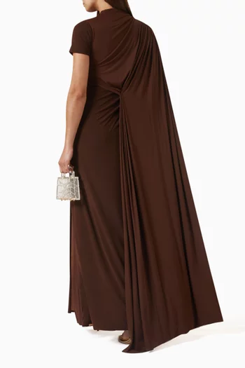 Sparrow Cape Gown in Jersey