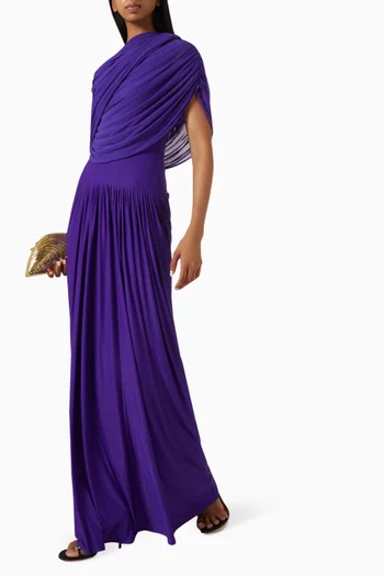 Jasmine Draped Gown in Jersey