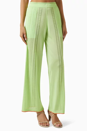 Lulo Guayabera Pants in Knit