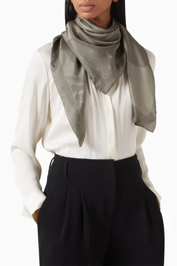 Printed Scarf in Silk