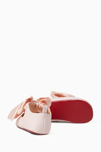 Lou Babe Nodo Flats in Nappa & Crepe Satin