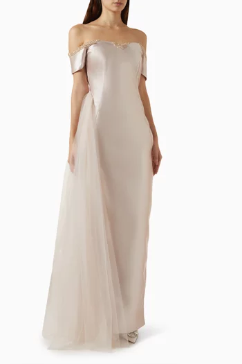 Vittoria Gown in Satin