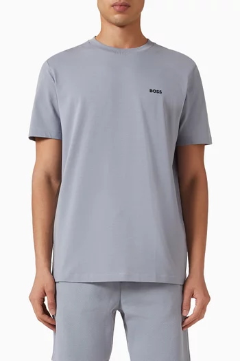 Logo T-shirt in Stretch Cotton