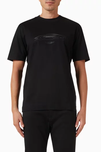 x Aston Martin C-Taut T-shirt in Mercerised Cotton