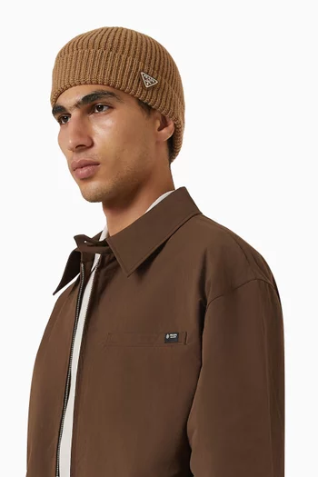 Beanie in Wool-cashmere Blend