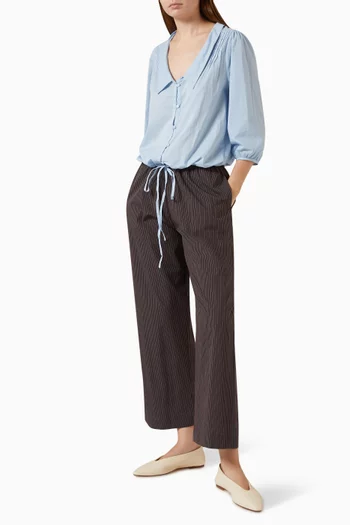 Ease Straight-leg Pants in Organic-cotton