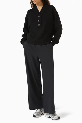 Lucine Button-up Sweatshirt in DoubleSoft®