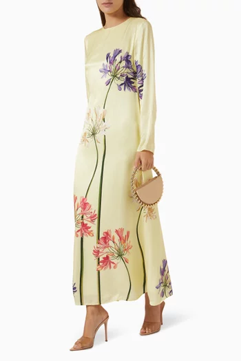 Cassandra Printed Dress in Viscose Blend
