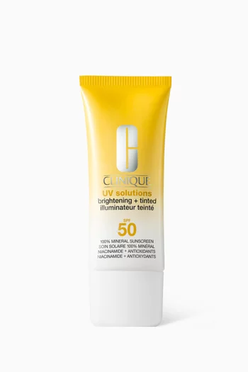 مستحضر يو في سولوشنز ملون لتفتيح البشرة وحمايتها من الشمس مع عامل الحماية SPF 50‏، 40 ملل
