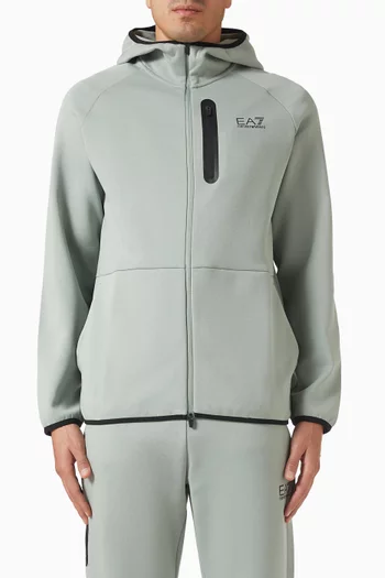 Logo Zip Hoodie