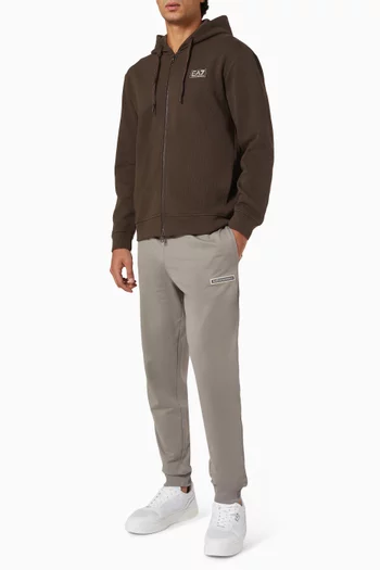 Logo Patch Hoodie in Jersey