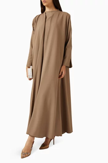 طقم عباية كريب مسامي، 3 قطع