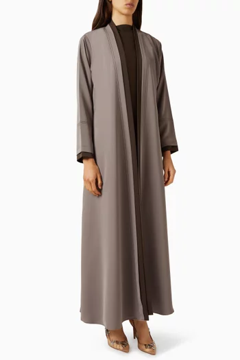 طقم عباية كريب مسامي، 3 قطع