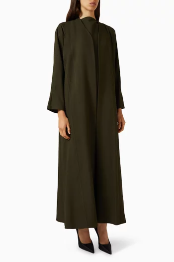 طقم عباية كريب مسامي، 3 قطع