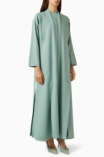 طقم عباية كريب مسامي، 3 قطع