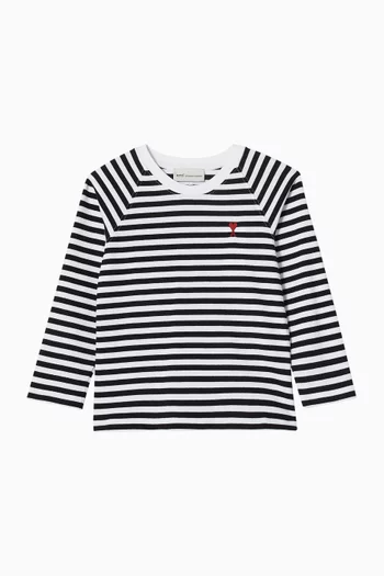 Ami de Coeur Striped T-shirt in Cotton