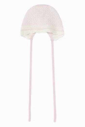 Baby Bonnet in Knit Cotton