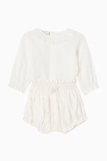 Shirt & Shorts Set in Cotton