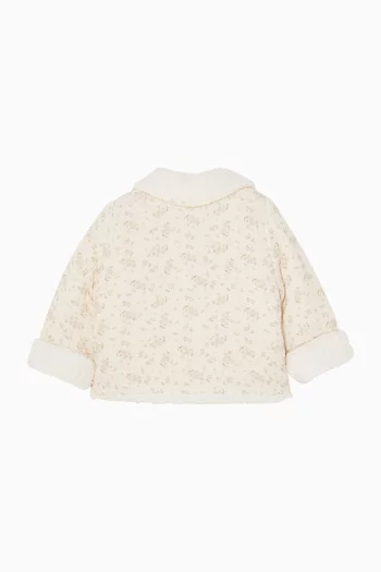 Woven Floral Parka