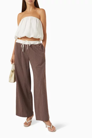 Verci Striped Pants in Cotton