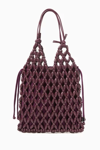 Small Karla Beaded Tote Bag
