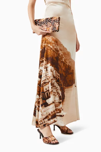 Muse Clutch in Calfhair