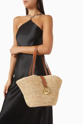Small Vista Tote Bag in Raffia