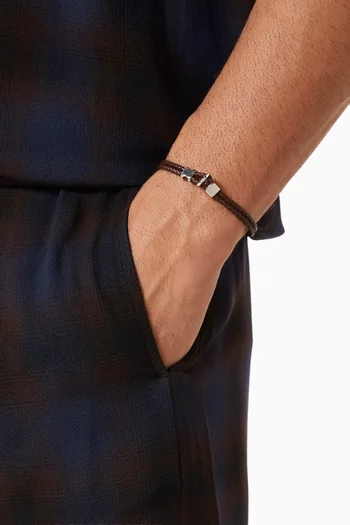 Orson Braided Bracelet in Leather