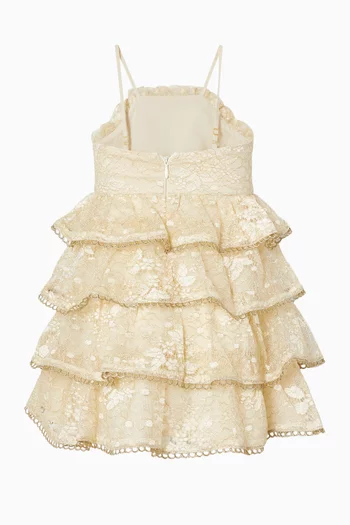 Tanya Lace Frill Mini Dress